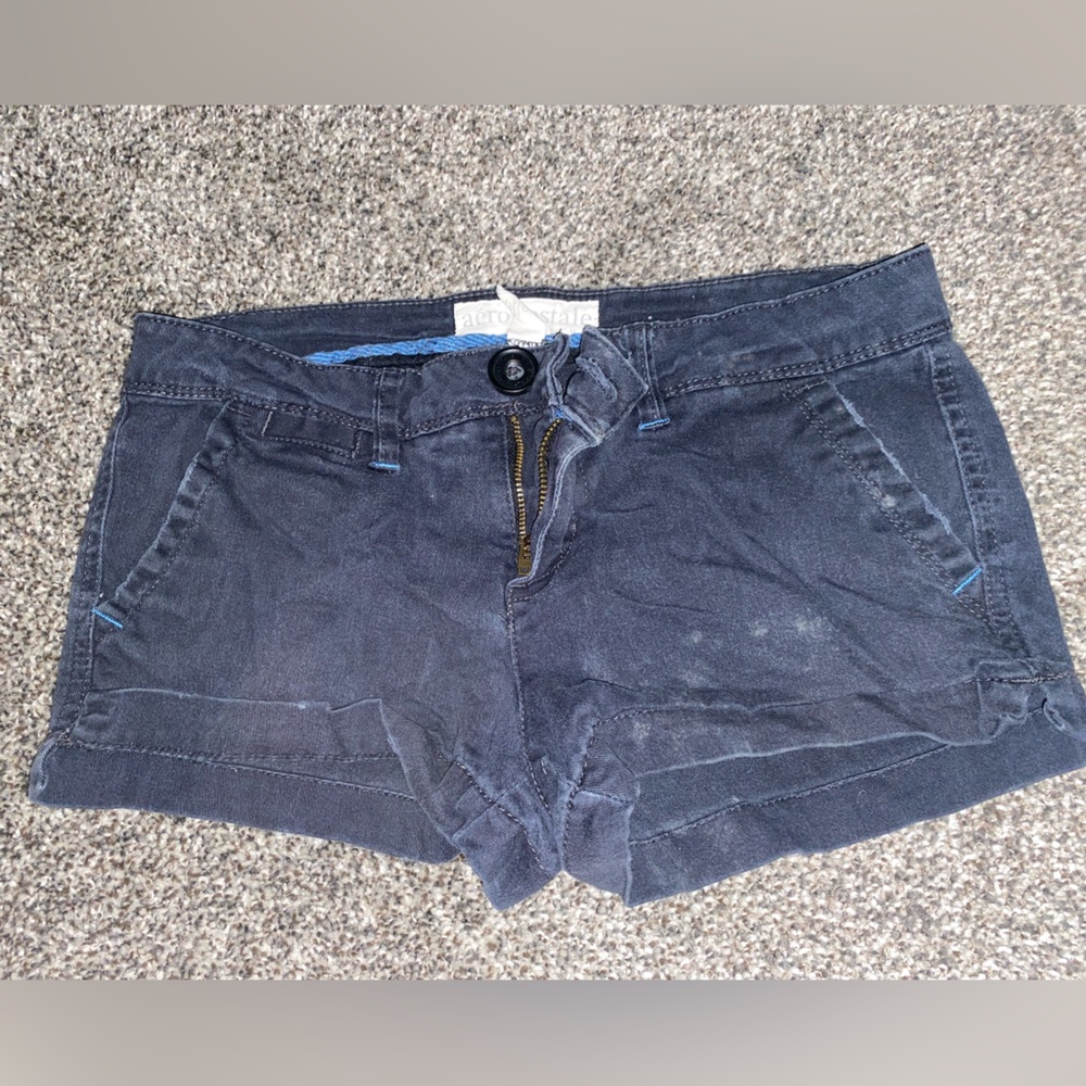 Aeropostale Black Khaki Shorts